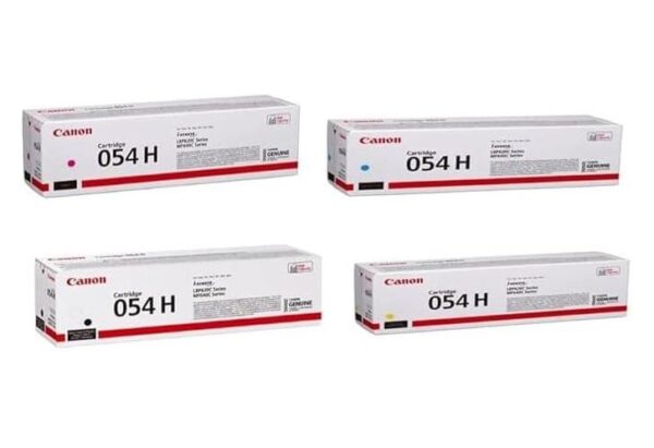 Canon CRG 054 BK/C/M/Y Full Set Original Standard Capacity Toner Cartridges